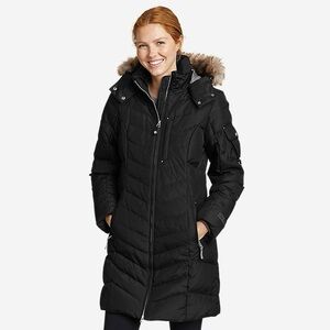 Eddie Bauer Women’s Sun Valley Down Parka – Black Medium NWT